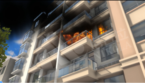 VR高层火灾逃生演练系统