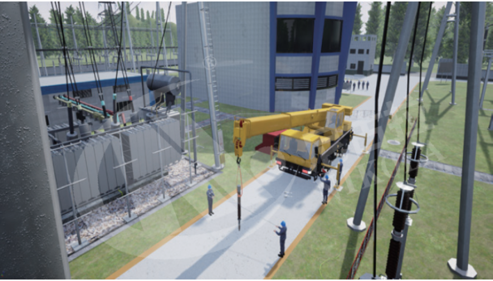 Substation Yard Crane Operation VR Training System